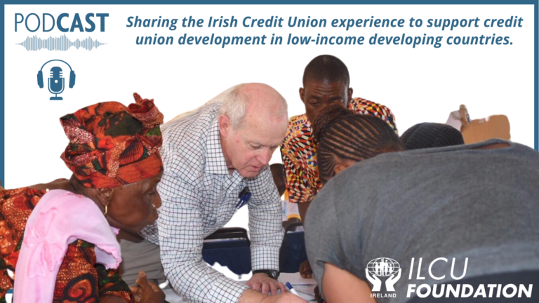 Ted O'Sullivan providing training to credit union volunteers in Sierra Leone.